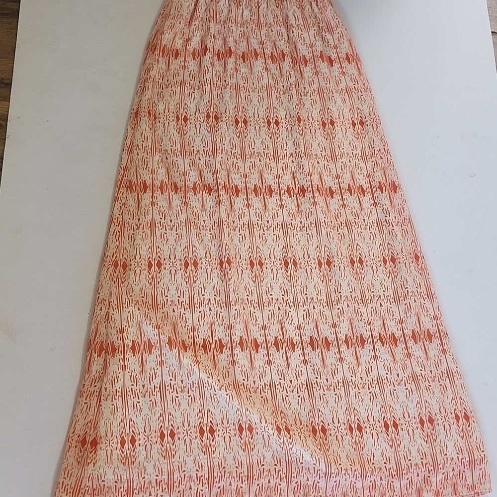 ANTONIO MELANI Coral Patterned Maxi Dress - Picture 6 of 11